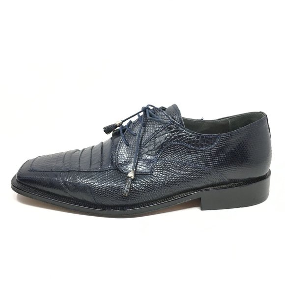 David Eden Oxfords Shoes Size 10 Blue Croc Lizard main image 6